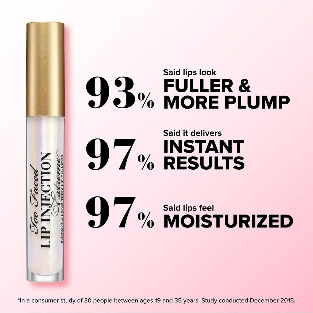 🆕 TOO FACED Lip Injection Extreme Hydrating Lip Plumper Gloss 0.14 oz NIB